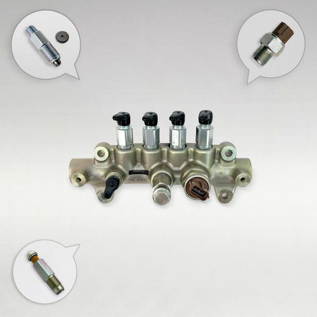 Tubería de riel común 095440-0350 8-97306063-0